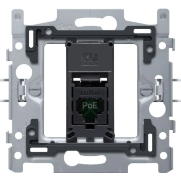 Niko basiselement 1-voudig RJ45 UTP Cat5E - vlak (170-66151)