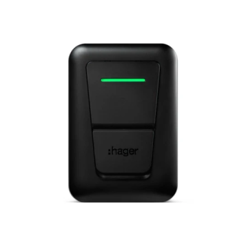 Hager Witty Plus laadpaal 22kW MID type 2 socket - zwart (XVL122S)