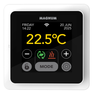 MAGNUM MRC2 WiFi slimme thermostaat incl. vloersensor - wit (825400)