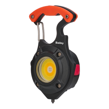Bailey RoBust LED zaklamp sleutelhanger 5W 500lm wit+rood IP44 oplaadbaar (146904)