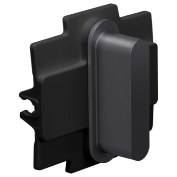 Niko Rocker schakelaar enkelvoudig - Alu Black Brushed (224-56001)