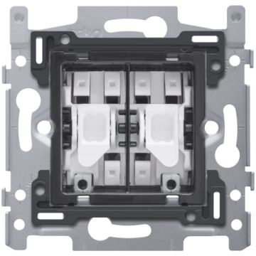 Niko Rocker/Toggle sokkel wisselschakelaar drukknop N.O./N.G. 10 AX/250V - Insteekklemmen (171-05615)
