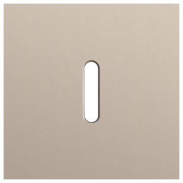 Niko Rocker afdekplaat enkelvoudig - Steel Champagne Coated (166-56101)