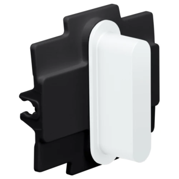 Niko Rocker schakelaar enkelvoudig - Steel White Coated (154-56001)