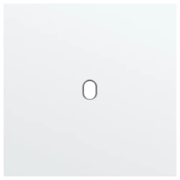 Niko Toggle afdekplaat enkelvoudig - Steel White Coated (154-57101)