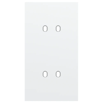 Niko Toggle afdekplaat tweevoudig verticaal 71mm - Steel White Coated (154-57852)