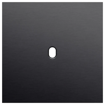 Niko Toggle afdekplaat enkelvoudig - Alu Black Brushed (224-57101)