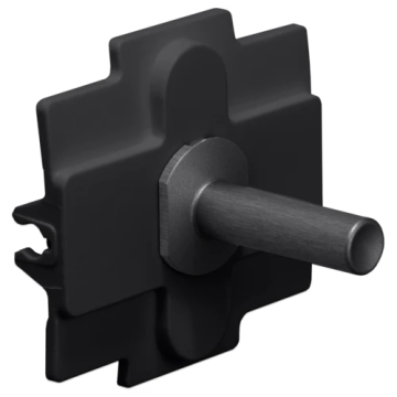 Niko Toggle schakelaar enkelvoudig - Alu Black Brushed (224-57001)