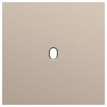 Niko Toggle afdekplaat enkelvoudig - Steel Champagne Coated (166-57101)