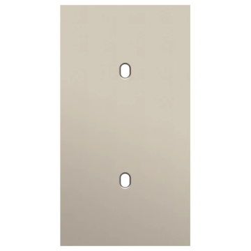 Niko Toggle afdekplaat tweevoudig verticaal 71mm - Steel Champagne Coated (166-57851)