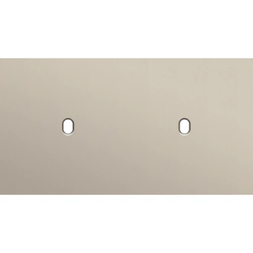 Niko Toggle afdekplaat tweevoudig horizontaal 71mm - Steel Champagne Coated (166-57801)