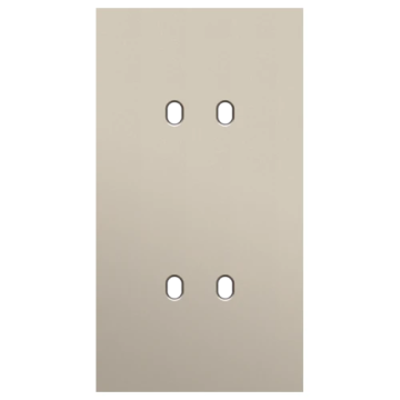 Niko Toggle afdekplaat tweevoudig verticaal 71mm - Steel Champagne Coated (166-57852)