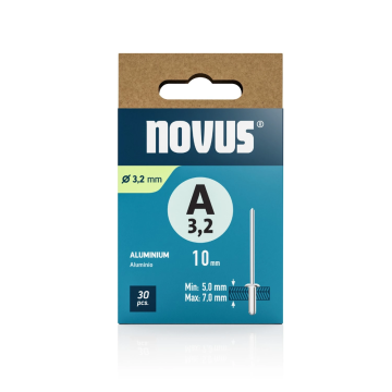 Novus popnagel A3 Ø3x10mm aluminium per 30 stuks (045-0081)