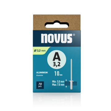 Novus popnagel A3 Ø3x10mm aluminium per 70 stuks (045-0084)