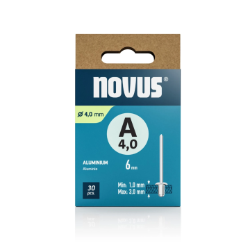 Novus popnagel A4 Ø4x6mm aluminium 30 stuks (045-0085)