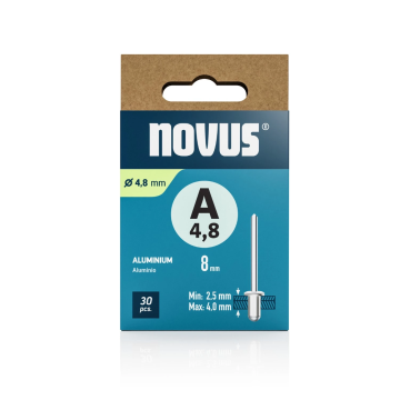 Novus popnagel A5 Ø5x8mm aluminium per 30 stuks (045-0093)