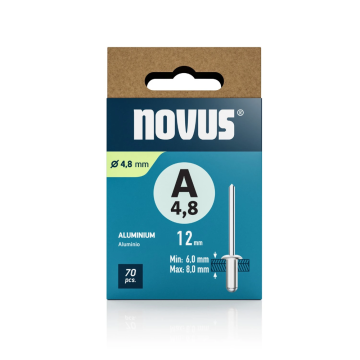 Novus popnagel A5 Ø5x12mm aluminium per 70 stuks (045-0098)