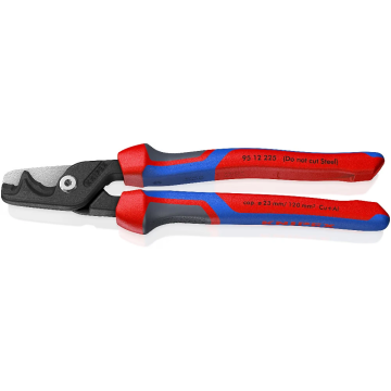KNIPEX stepCut XL kabelschaar 225 mm getrapte snijrand comfortgrepen (9512225)