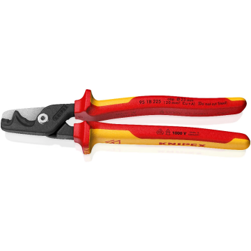 KNIPEX stepCut XL kabelschaar 225mm getrapte snijrand VDE (9518225)