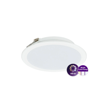 Philips LED downlighter 12W 1200lm CCT zaagmaat Ø150mm Ø175mm IP20 - wit (8719514464438)