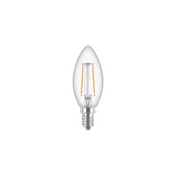 Philips LED lamp kaars E14 2W 250lm warm wit 2700K (8719514377578)