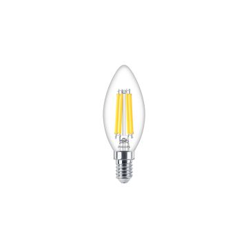 Philips LED lamp kaars E14 3.4W 470lm warm wit 2700K dimbaar (8719514355439)