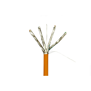 Danicom CAT7 S/FTP kabel stug LSZH rol van 305 meter - oranje (DC-SFTP7-305S-DCA)