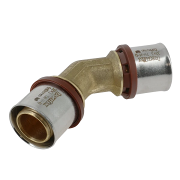 Bonfix kniekoppeling 45° alu-pers fitting 32mm x 32mm (2004725)