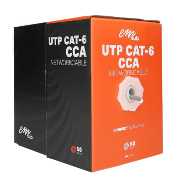 EMhub UTP CAT6 CCA kabel rol 50 meter