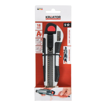 Kreator afbreekmes metaal/kunststof 18mm met puntenslijper (KRTH00205)
