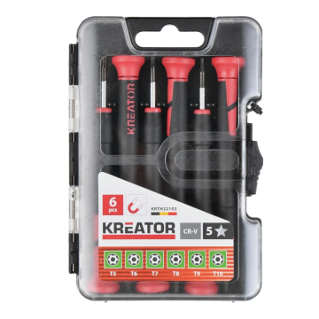 Kreator precisie schroevendraaierset TX torx 6-delig (KRTH22103)