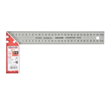 Kreator winkelhaak gehard staal 300mm (KRTH70402)