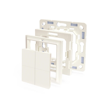 Shelly BLU Wall Switch 4 - schakelaar adapter voor Gira en Schneider-Merten (S-BWSAdapGM)