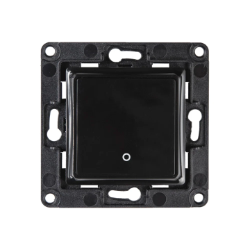 Shelly Wall Switch 1 - schakelaar (pulsdrukker) 1-voudig voor Shelly actoren - zwart (S-WS1B)