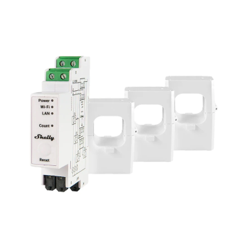 Shelly Pro 3EM-400A - energiemeter 3-fase met 3x CT klem 400A DIN-rail (SPEM-003CEBEU400)