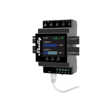 Shelly Pro Dual Cover/Shutter PM - Jaloezie actor 2-voudig 16A met energiemeting DIN-rail (SPSH-002PE16EU)