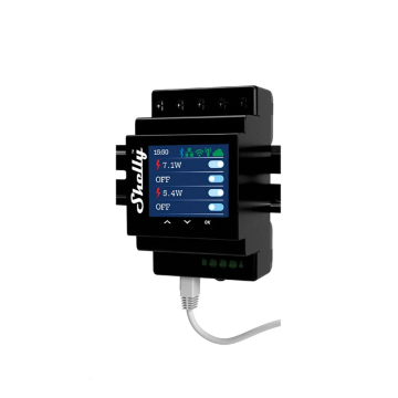 Shelly Pro 4PM V2 - schakelactor 4-voudig 16A met energiemeting DIN-rail (SPSW-104PE16EU)