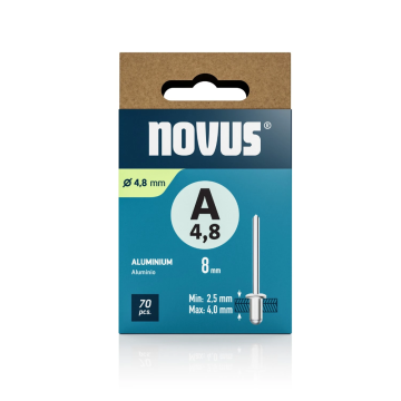Novus popnagel A5 Ø5x8mm aluminium - per 70 stuks (045-0096)