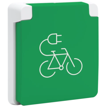 Niko Hydro stopcontact fietsoplaadpunt met penaarde grijs (700-36675)