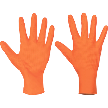 Cerva Spoonbill GRIP Nitril wegwerp handschoenen met extra grip ongepoederd maat XL (109010799100)