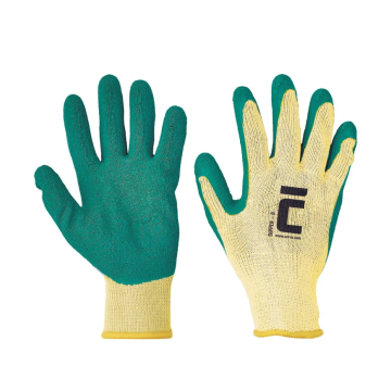 Cerva Dipper latex gecoate geel/groene werkhandschoen met zeer hoge schuur- en scheurweerstand maat 9 (108001510090)