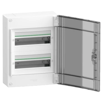 Schneider Electric PrismaSeT XS lege groepenkast 2-rijen van 13 modules 63A transparante deur IP40 - wit (LVSXM213)