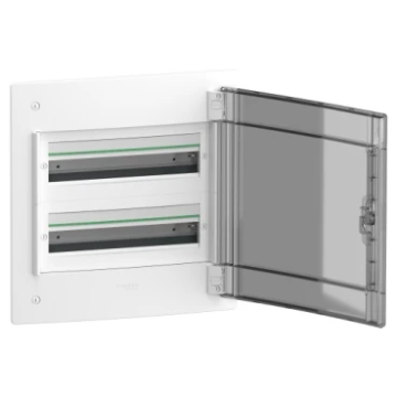 Schneider Electric PrismaSeT XS lege inbouw groepenkast 2-rijen van 18 modules 90A transparante deur IP40 - wit (LVSXH218)
