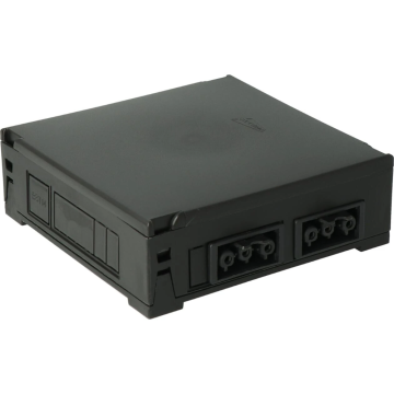 ATTEMA aftakdoos met 2x 3-polige Wieland stekker IP20 - zwart (AT2530.01)