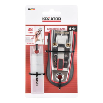 Kreator schraper inschuifbaar metaal 38mm breed incl. 5 reserve messen (KRTH00501)