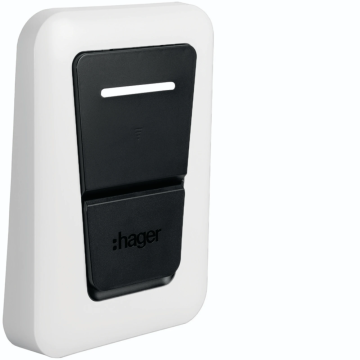 Hager Witty (One / Plus / Pro) laadpaal frontcover socket versie - wit (XVS130)
