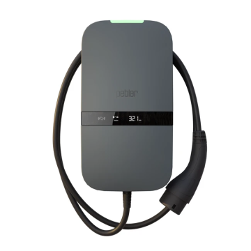 Peblar Home laadpaal 11kW type 2 vaste kabel 5 meter - grijs (6004-2300-8004)