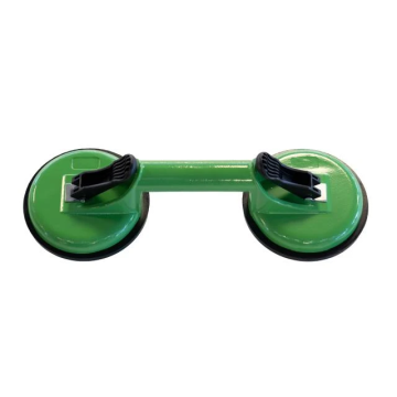 Den Braven Zwaluw zuignap glasdrager dubbel Alu 2 HD1 laag model - groen aluminium (30631231)