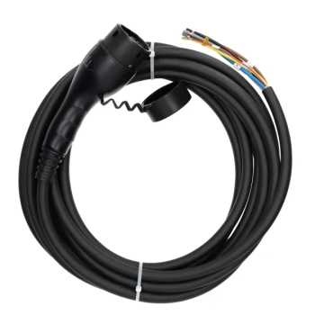 EVHUB laadkabel type 2 met openeind - 3,7kW tot 22kW - 12 meter (85210008)