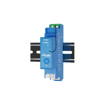 Shelly Wave Pro 1 schakelactor DIN-rail 1-kanaals potentiaalvrij (QPSW-0A1X16EU)
